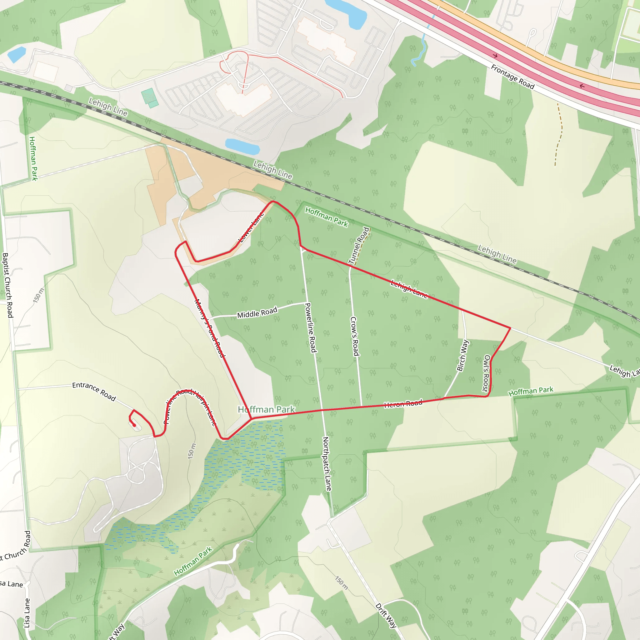 Heron Road - Lehigh Lane Loop mobile static map