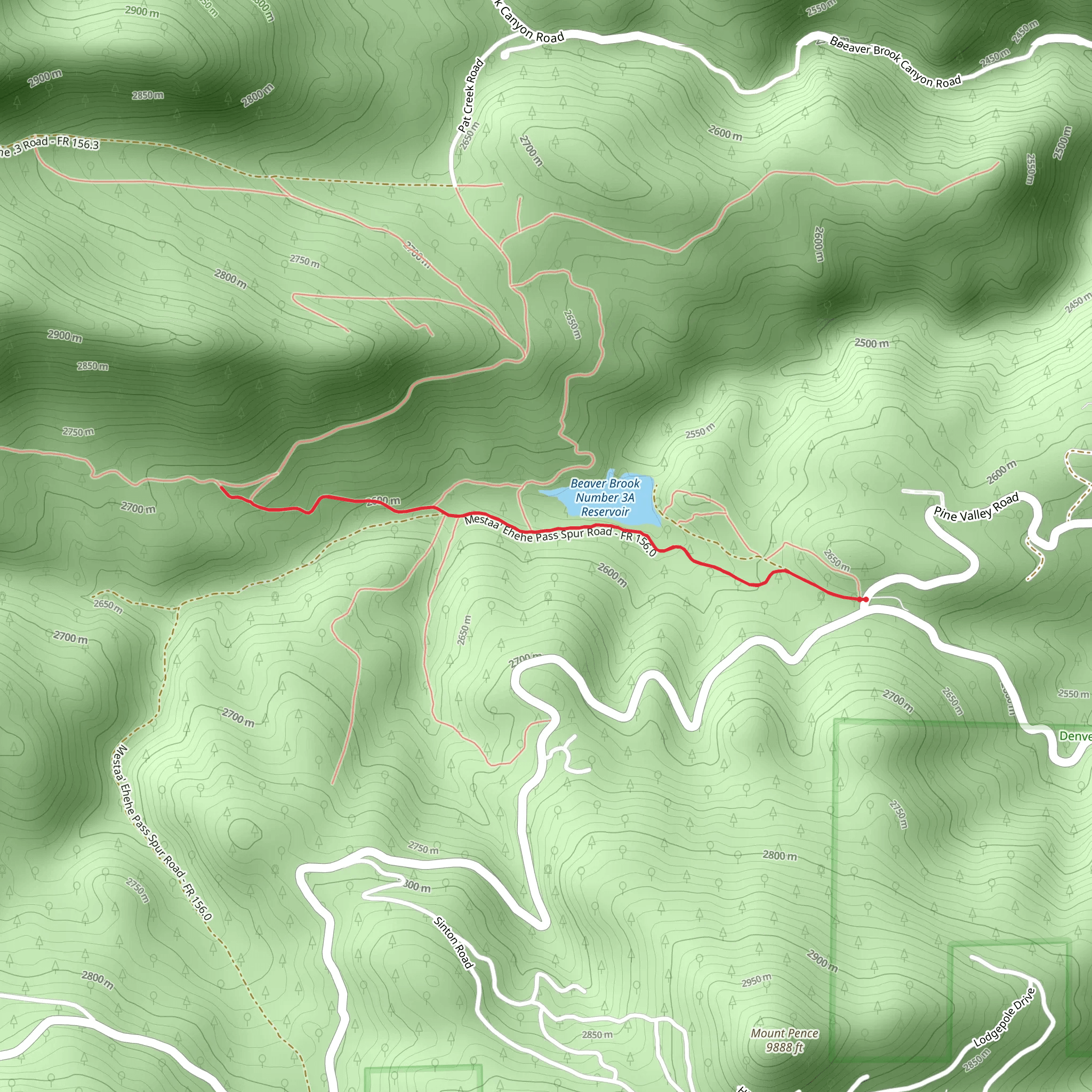 Lewis Gulch mobile static map
