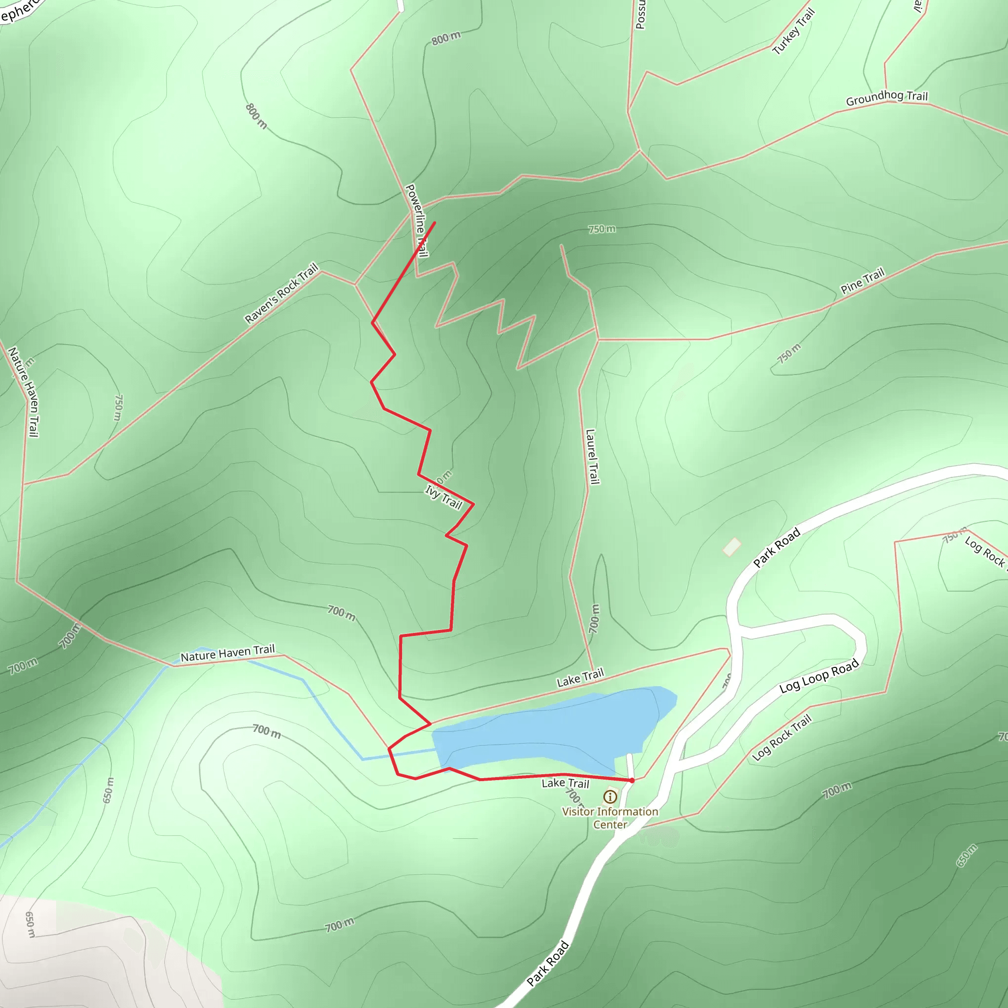 Ivy Trail mobile static map