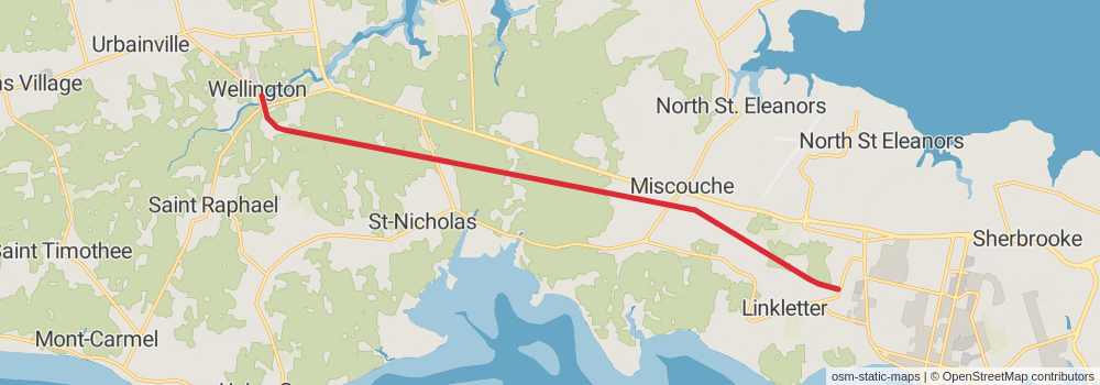 The Island Walk - Prince Edward Island stage 5 Map