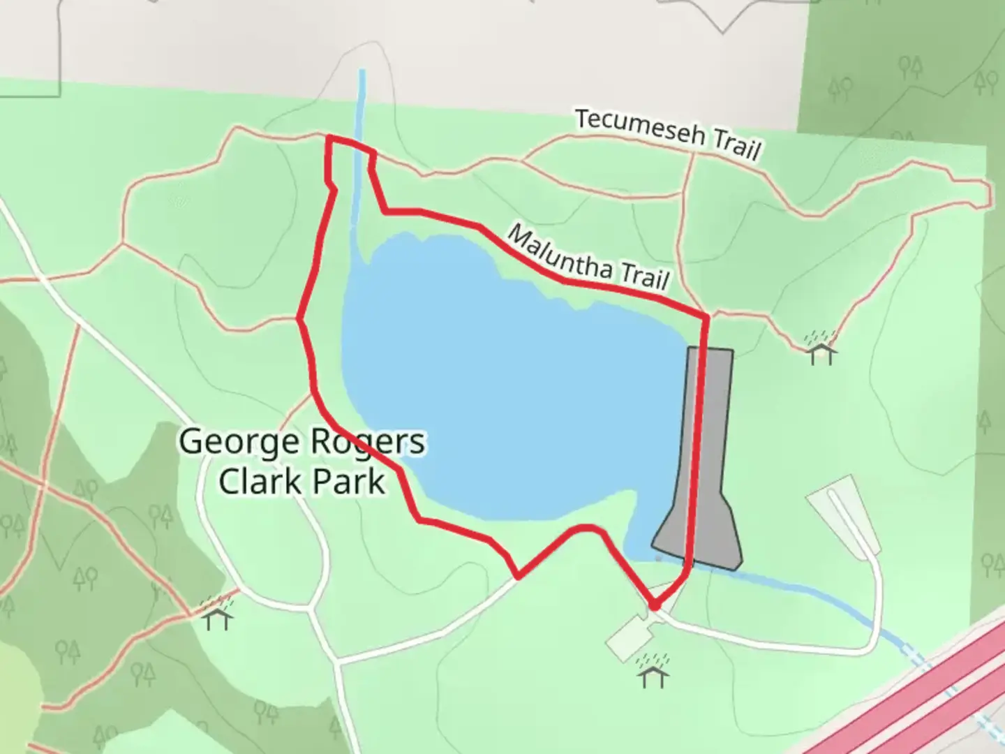 An image depicting the trail Hosterman Lake Loop and its surrounding area.