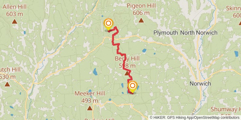 Finger Lakes Trail stage 39 Map