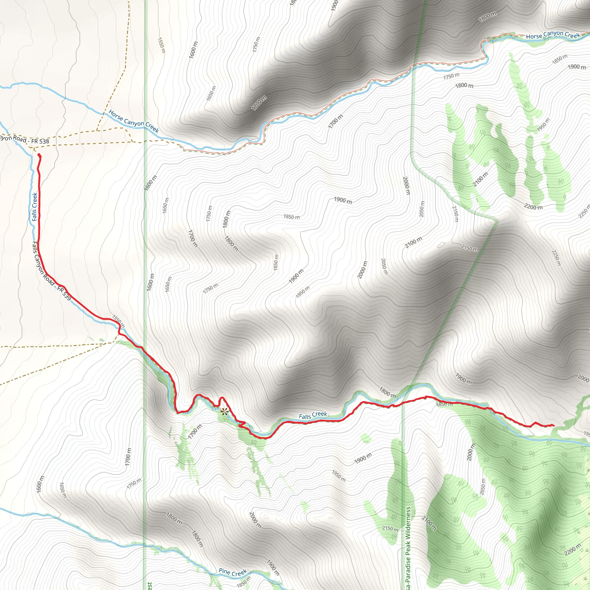 Falls Creek mobile static map