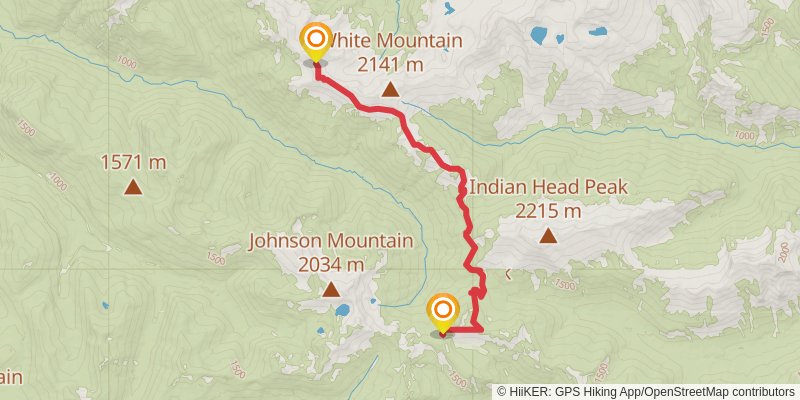 Pacific Crest Trail - Henry M Jackson Wilderness spur 4 Map