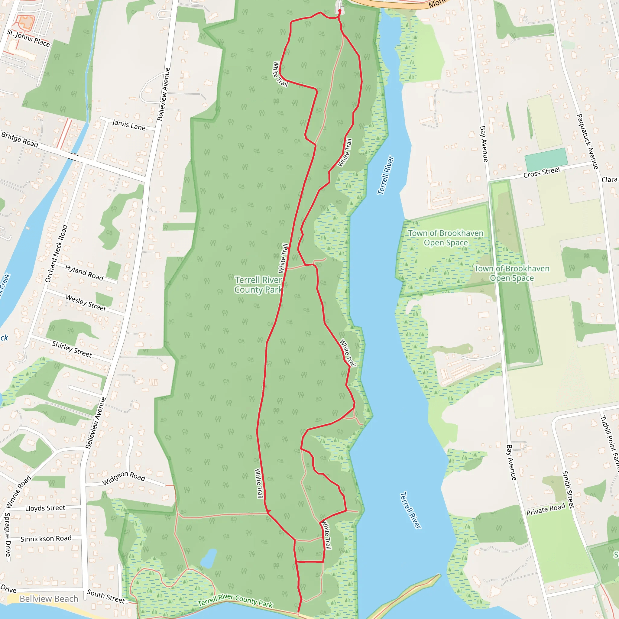 Terrell River Trail Loop mobile static map
