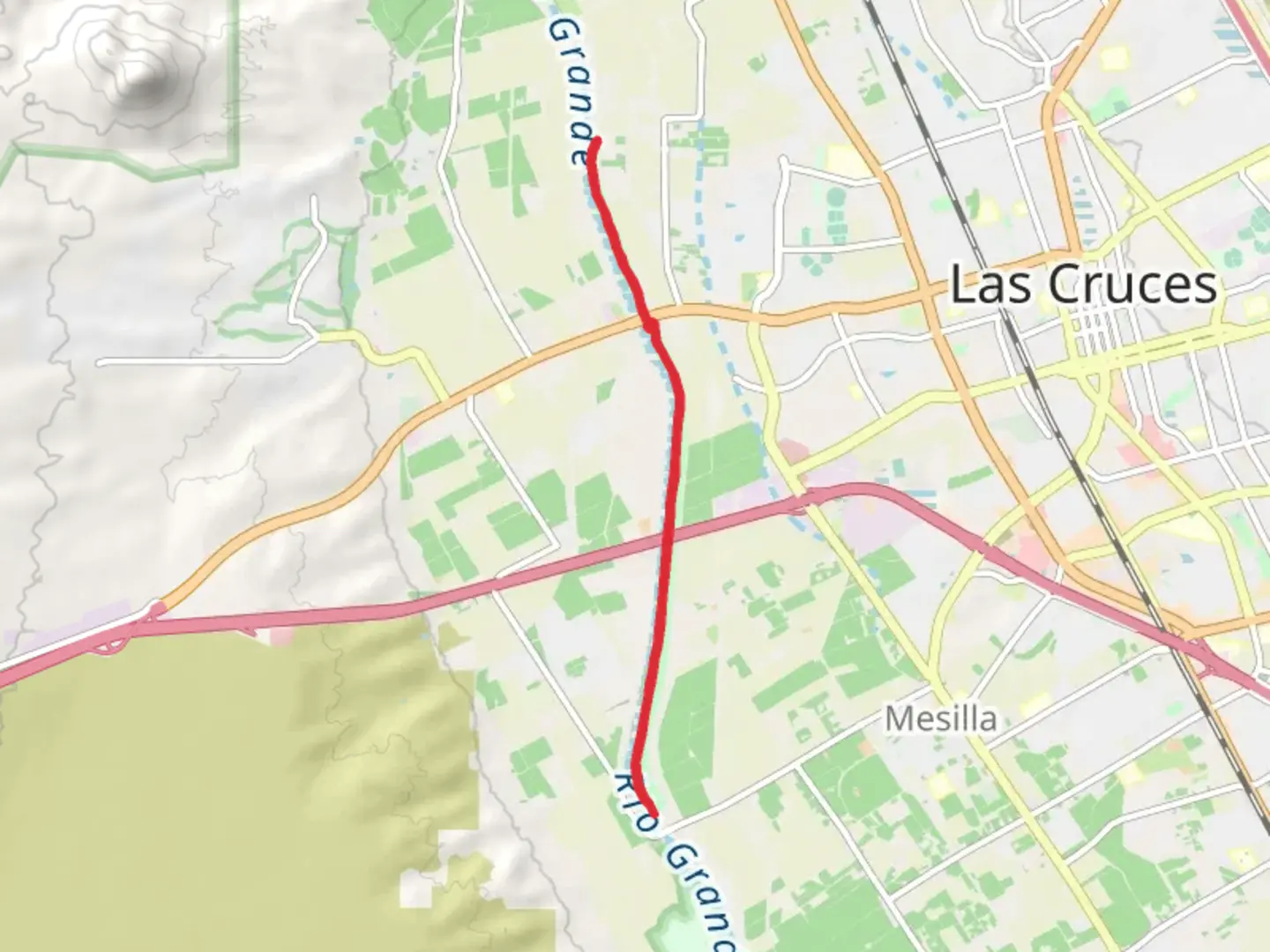 An image depicting the trail La Llorona Trail and its surrounding area.