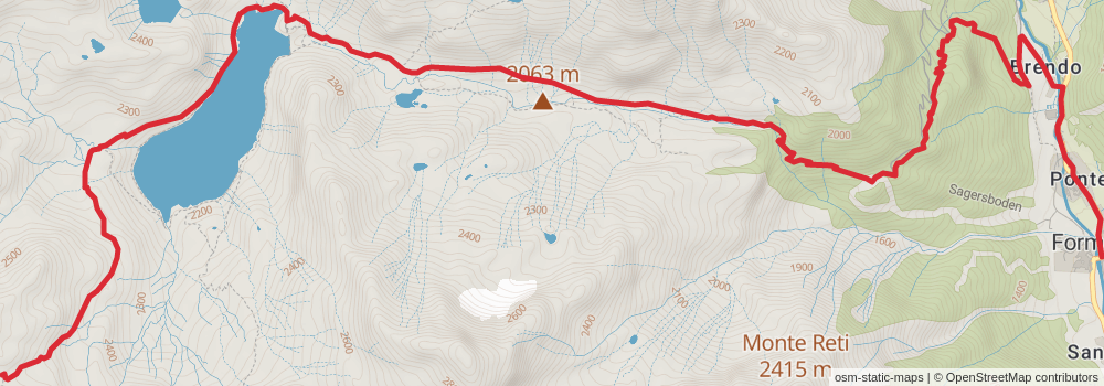 Sentiero Italia - Alps Section stage 115 Map