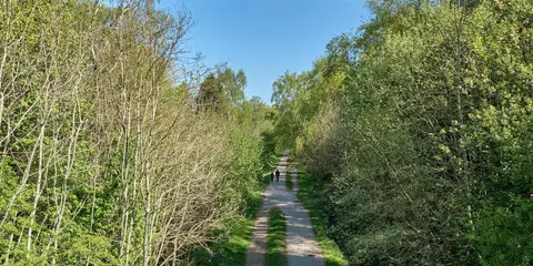 An image depicting the trail Middlewood Way and its surrounding area.