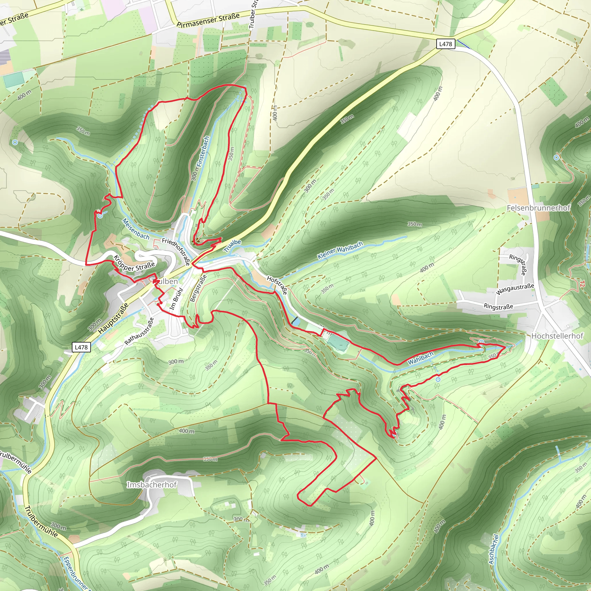 Trulber Sandhasentour Loop mobile static map