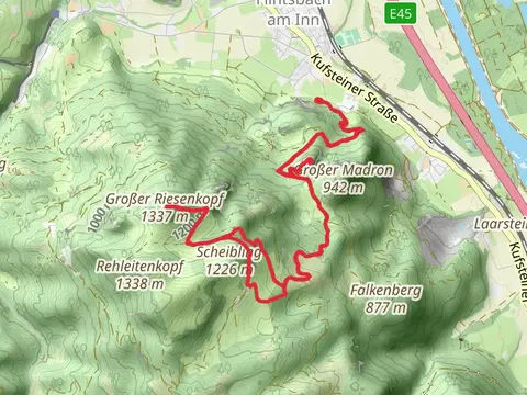 Petersberg, Großer Riesenkopf Peak Loop - Wanderweg FL1 - Flintsbach