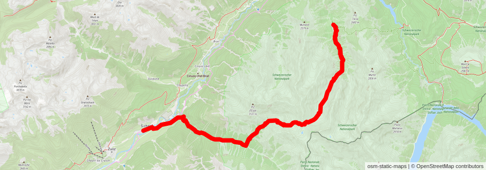 Fuorcla Val Sassa stage 3 Map