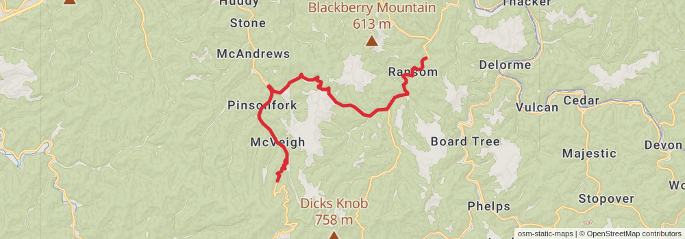 American Perimeter Trail - Southern Appalachian Primary stage 49 Map