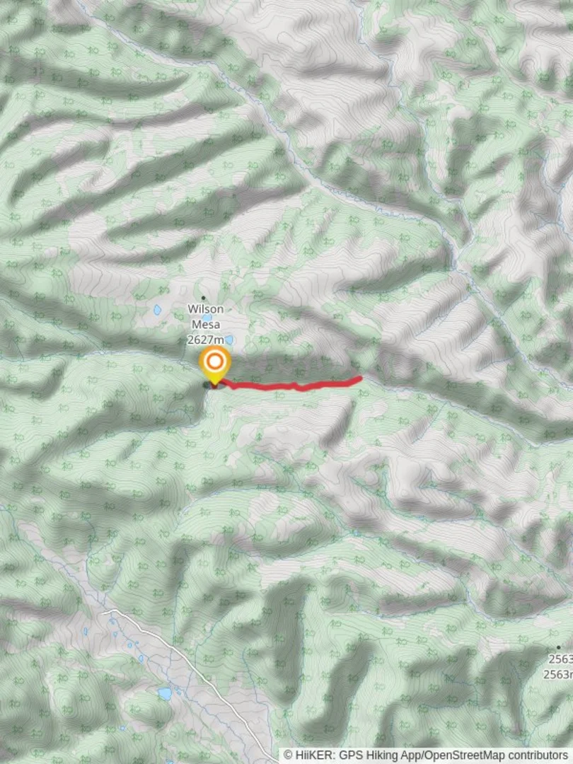 An image depicting the trail Spar Pole Creek Out and Back and its surrounding area.