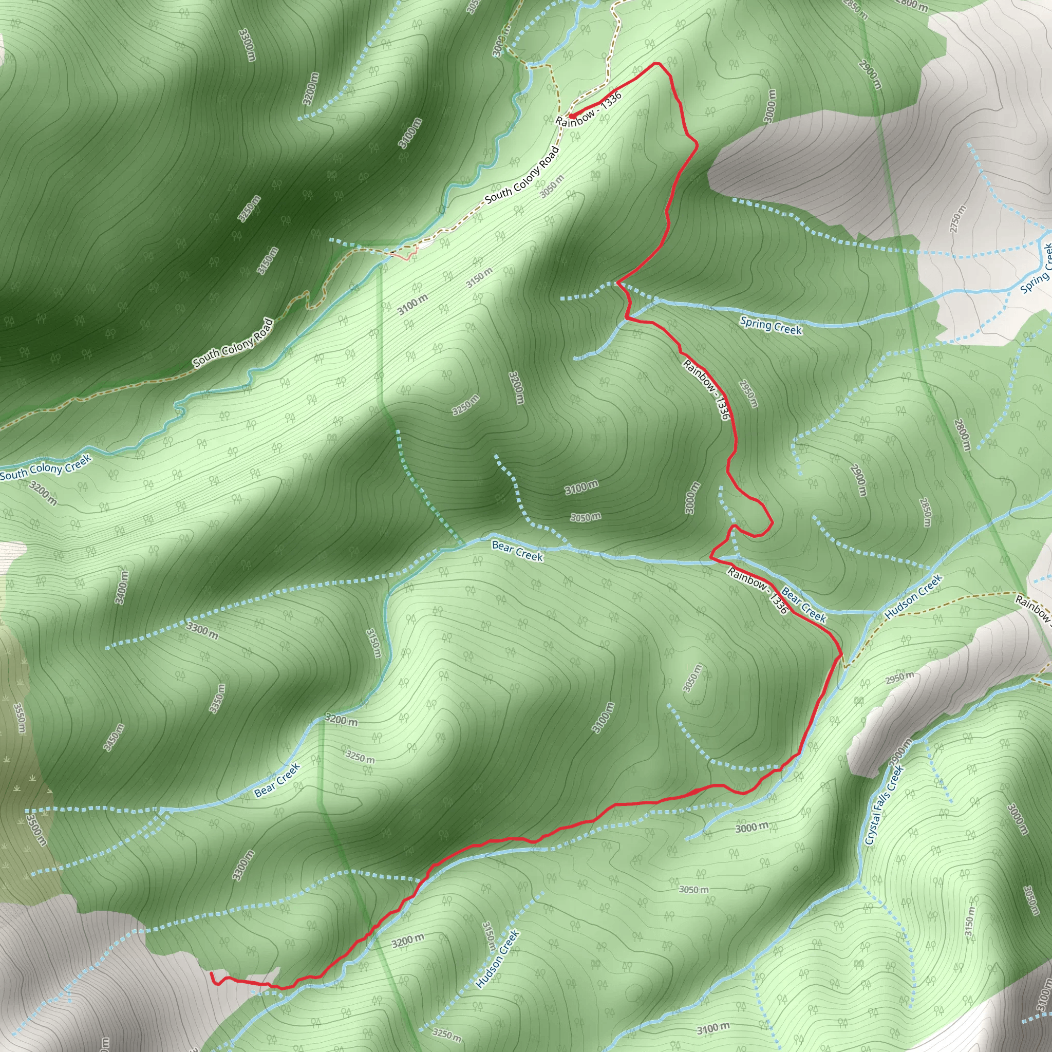 Marble Mountain Trail mobile static map