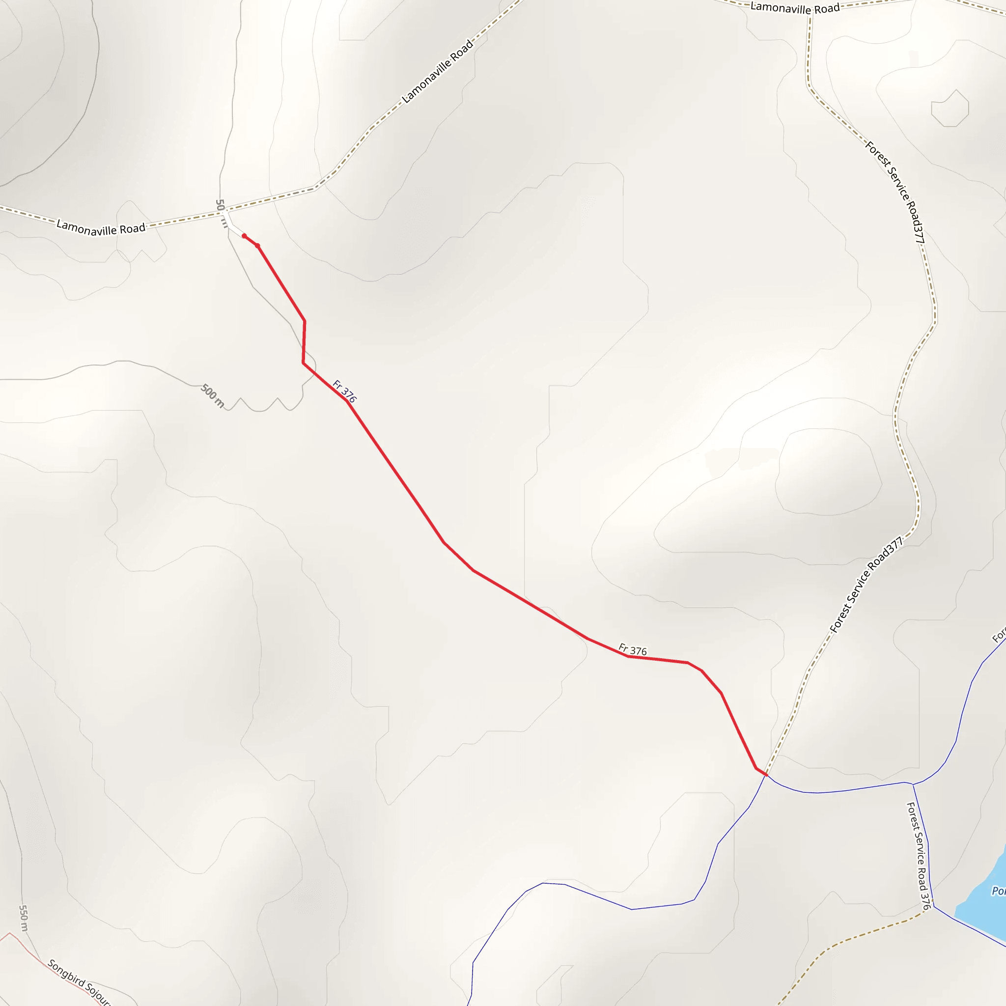 West Branch Millstone Trail mobile static map
