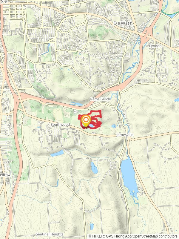 Glacier Lake and Dry Lake Loop via Mildred Faust Trail mobile static map
