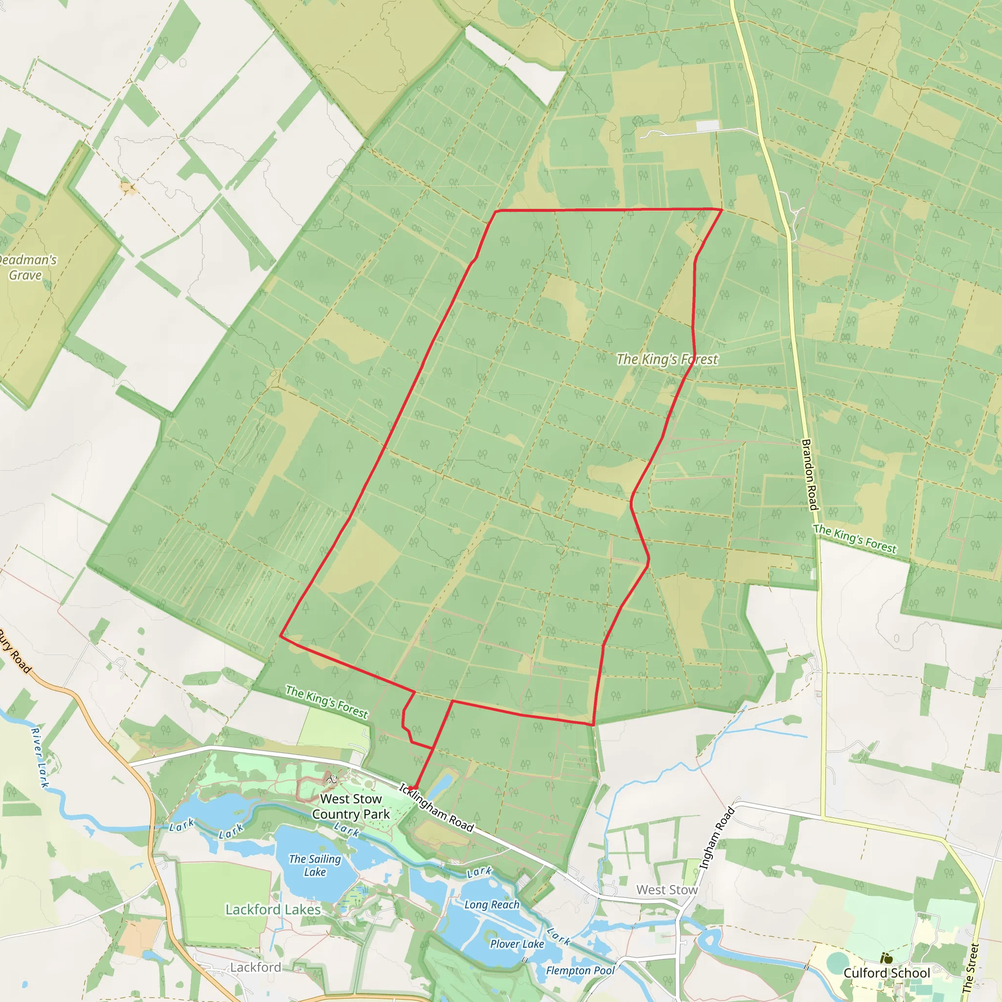 The King's Forest Loop mobile static map