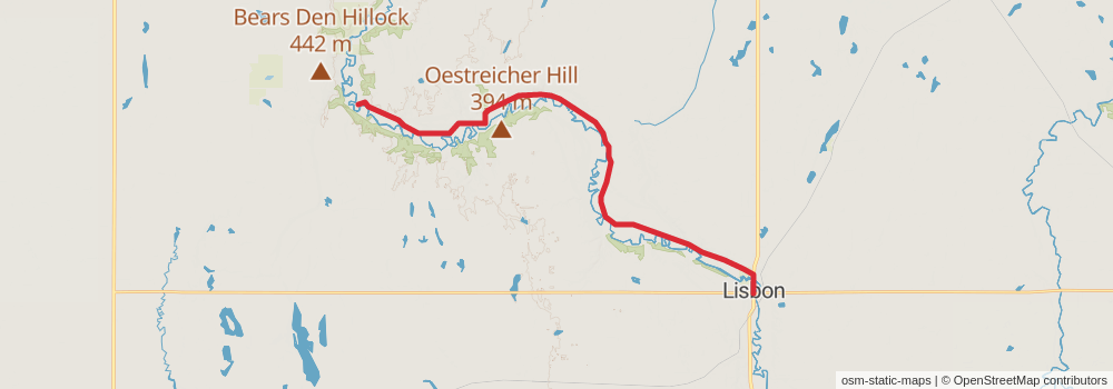 American Perimeter Trail - North Country Primary stage 212 Map