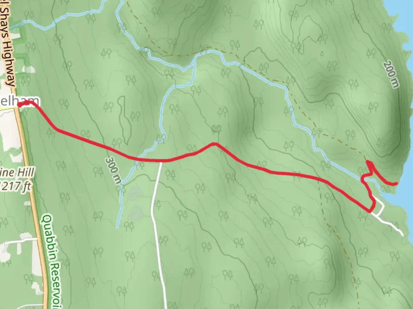 An image depicting the trail Pelham Hollow Road to Purgee Brook Trail - Pelham and its surrounding area.