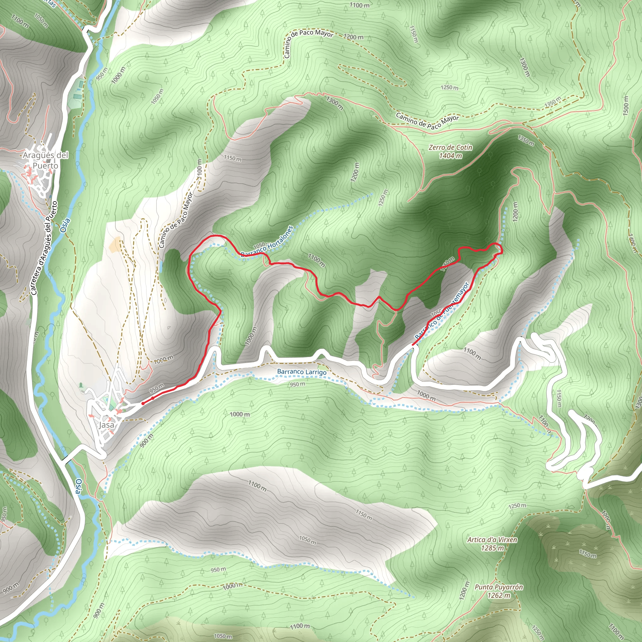 Trail of the four sources of Jasa PR HU 151 mobile static map