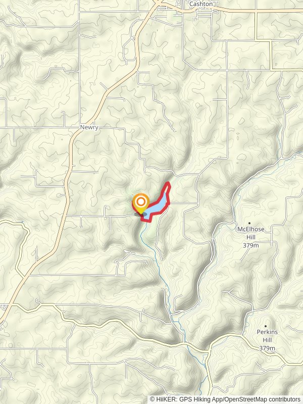 Jersey Valley Lake Loop mobile static map