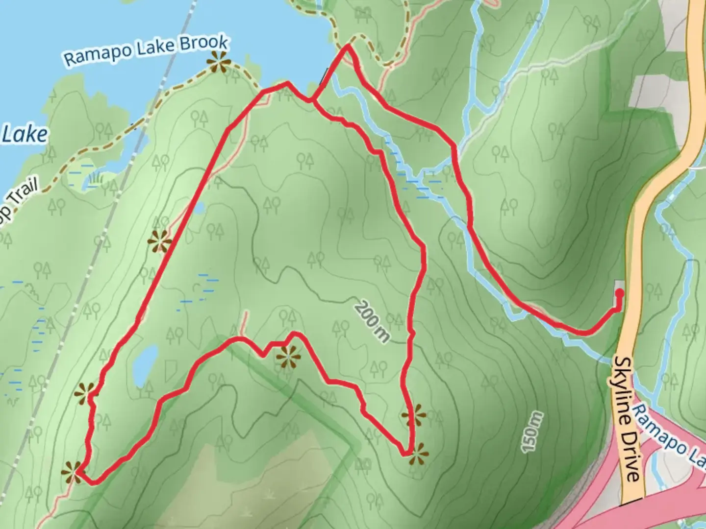 An image depicting the trail Lookout Loop Trail and its surrounding area.