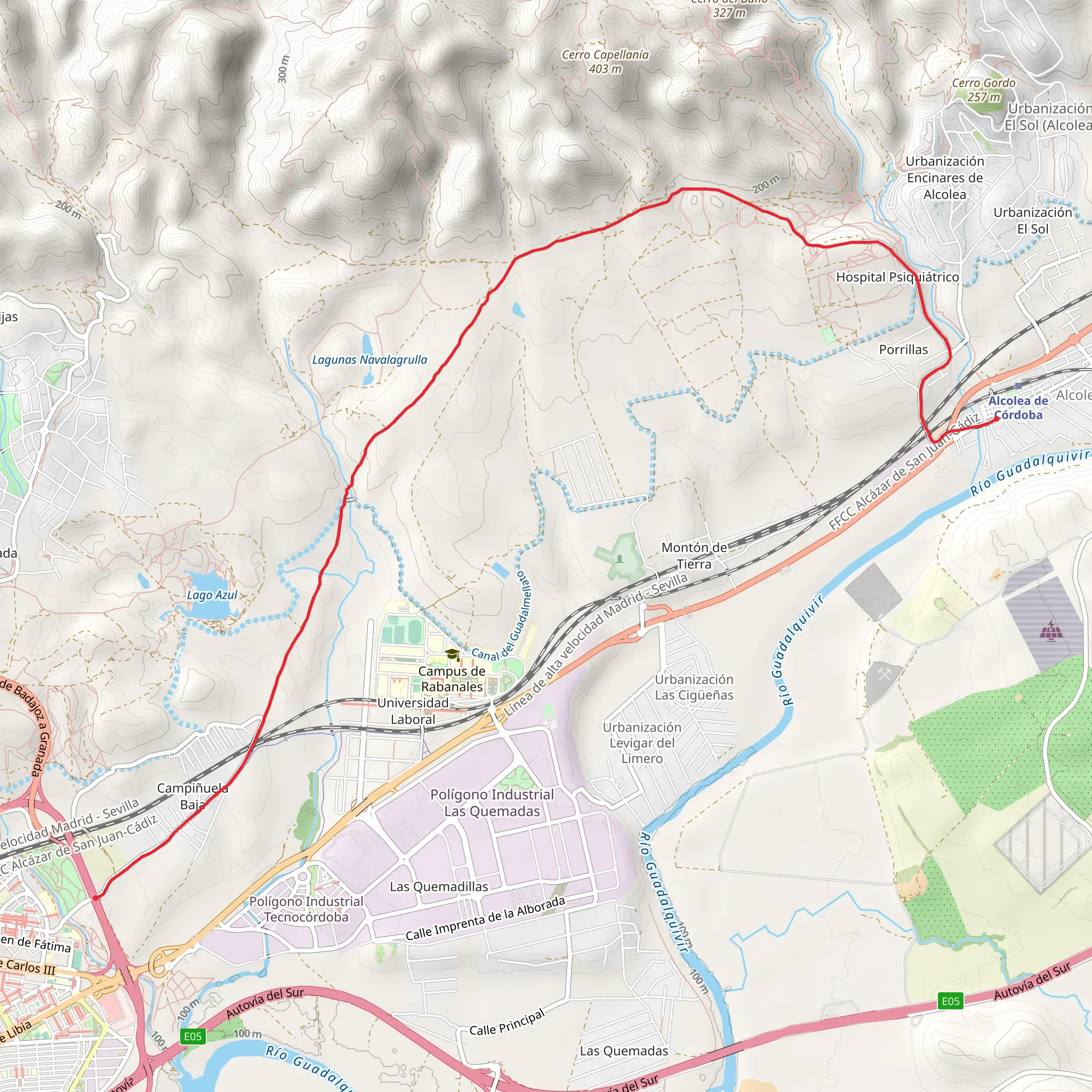 Vereda Córdoba - Alcolea mobile static map
