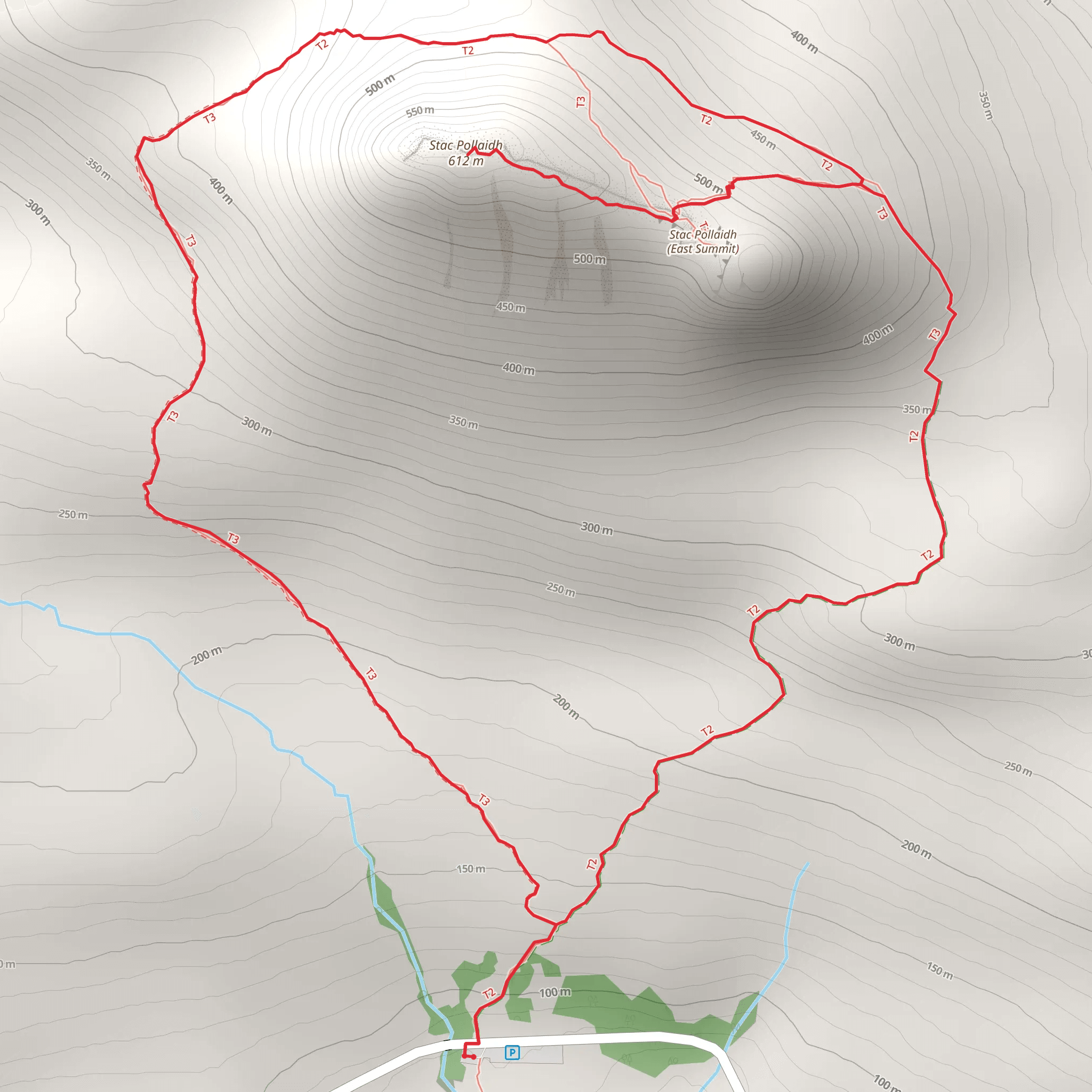 Stac Pollaidh Ridge Loop mobile static map