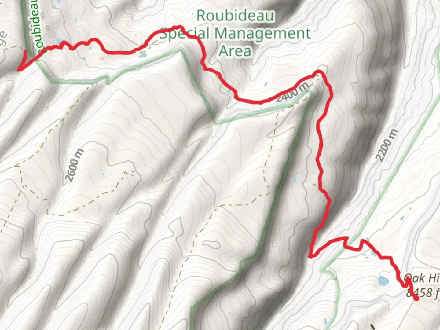 An image depicting the trail Old Transfer Trail and its surrounding area.