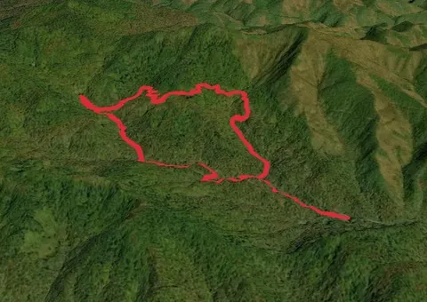 An image depicting the trail Twin Falls Trail and its surrounding area.