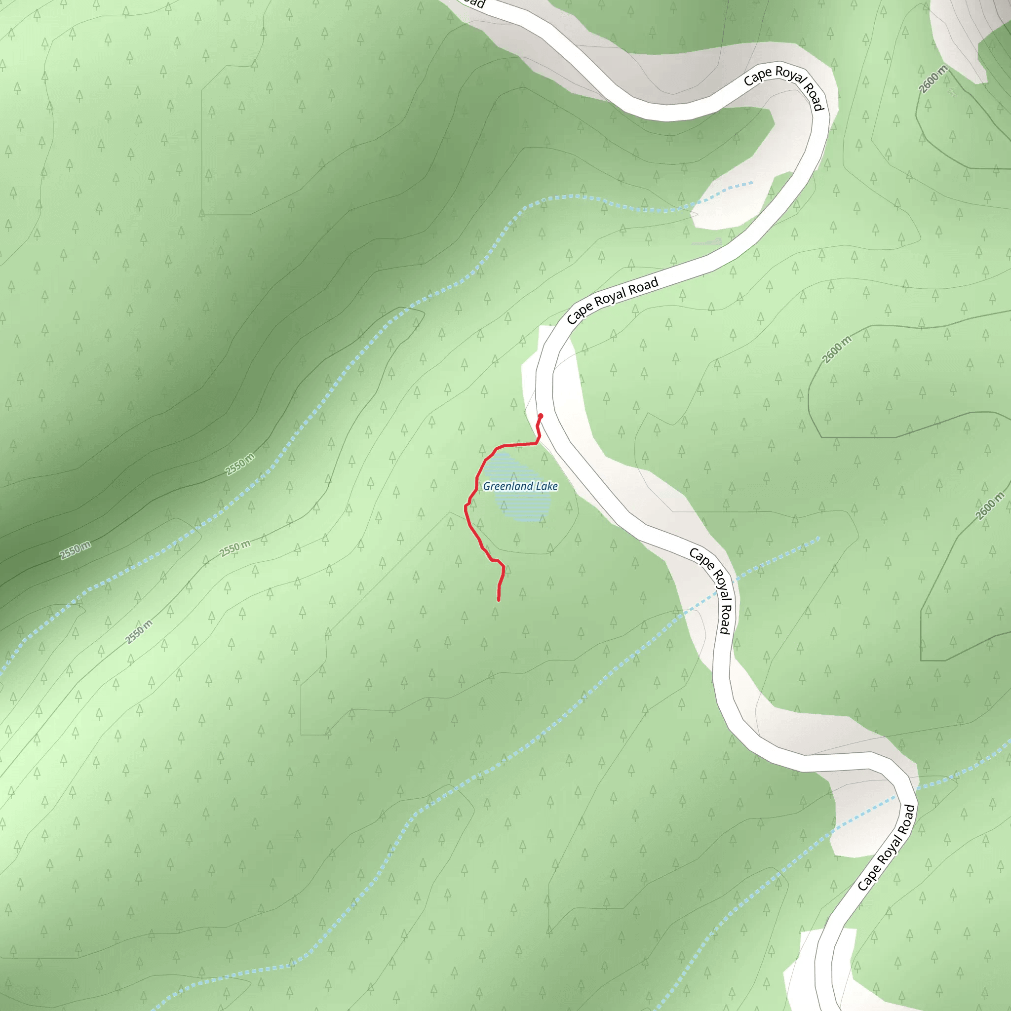 Greenland Lake mobile static map