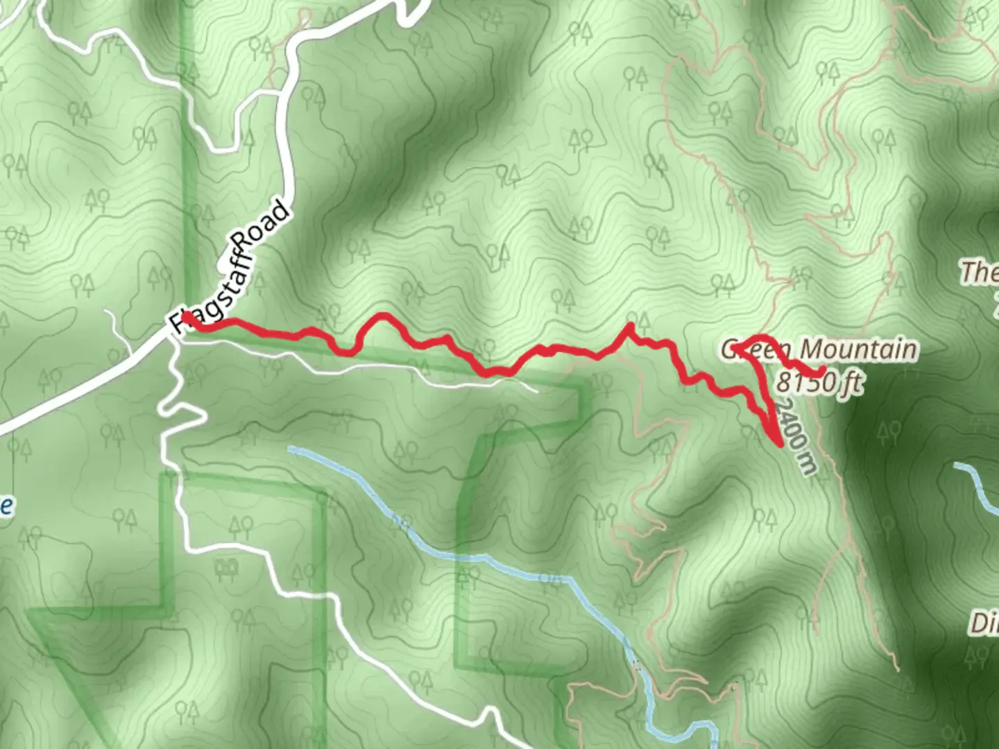 An image depicting the trail Green Mountain via Green Mountain West Ridge Trail and its surrounding area.