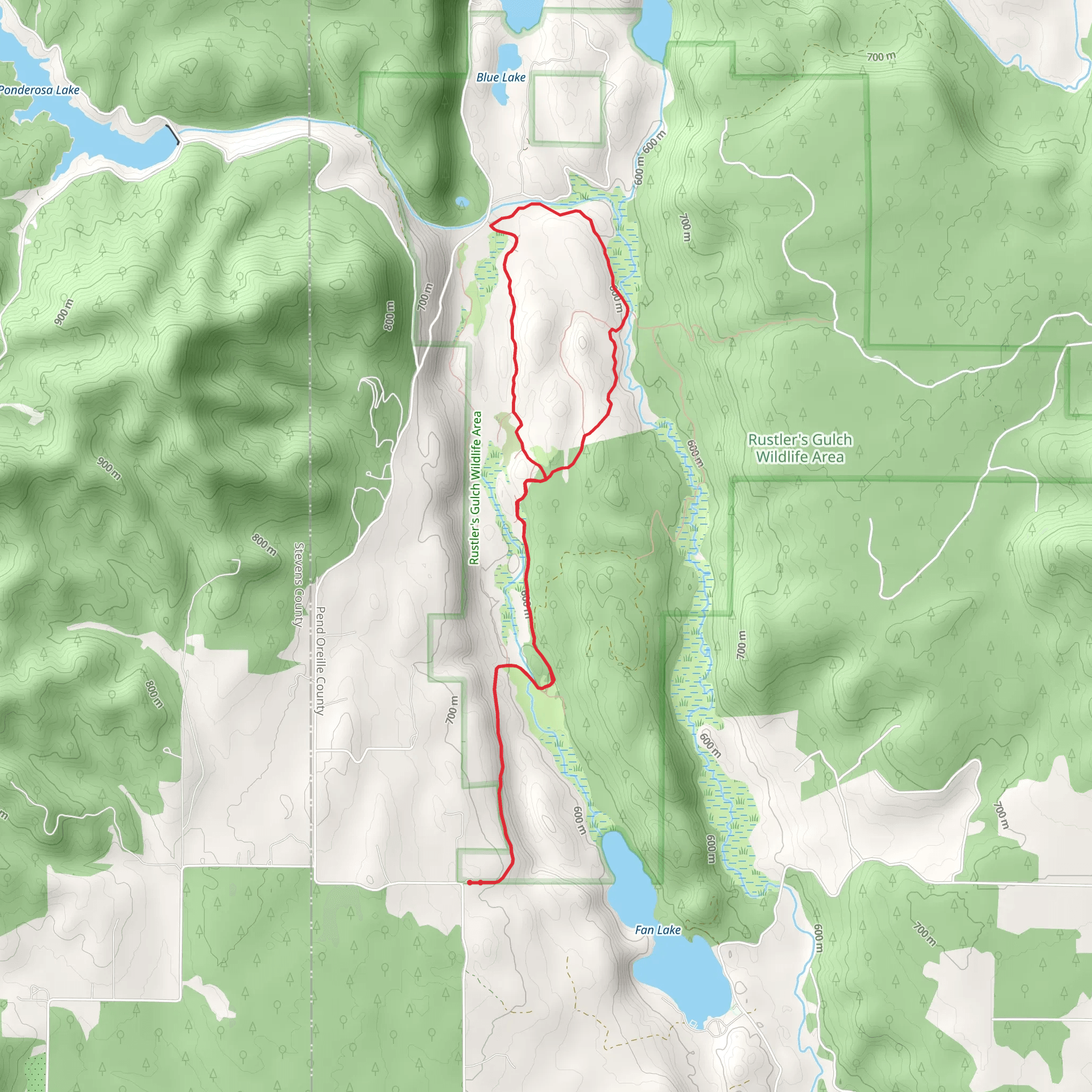 Beaver Creek Loop mobile static map