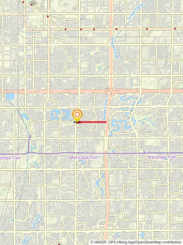 El Paso Gasline Multi-use Path mobile static map