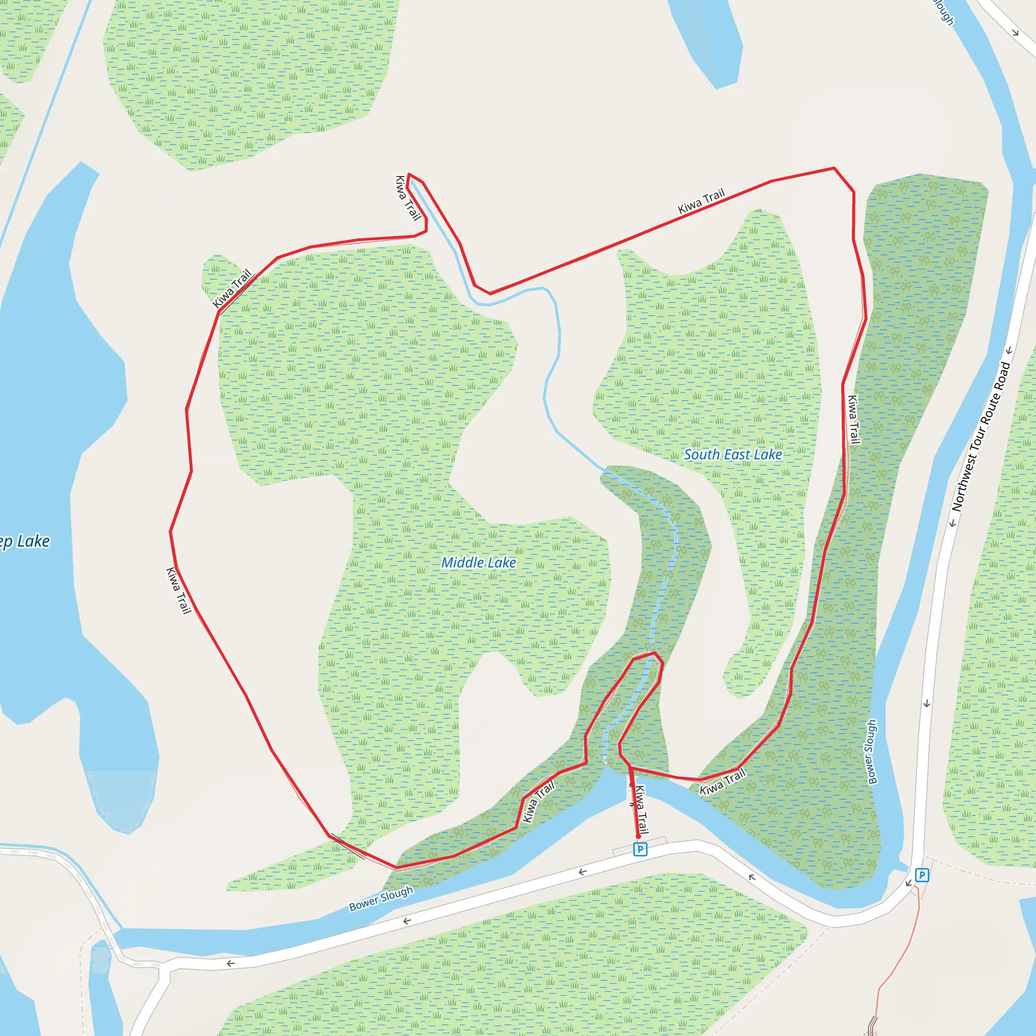 Kiwa Trail mobile static map