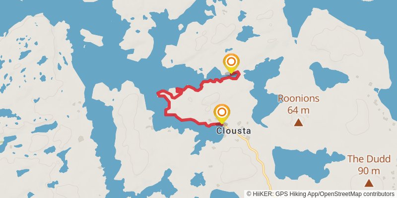 Coastal Walk of Shetland - West stage 28 Map