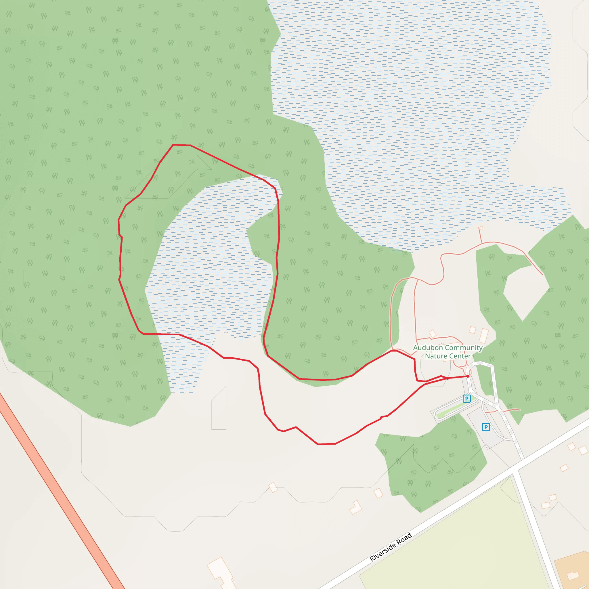 Braley Road East Loop Trail mobile static map