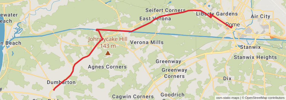 American Perimeter Trail - New York to Maine stage 22 Map