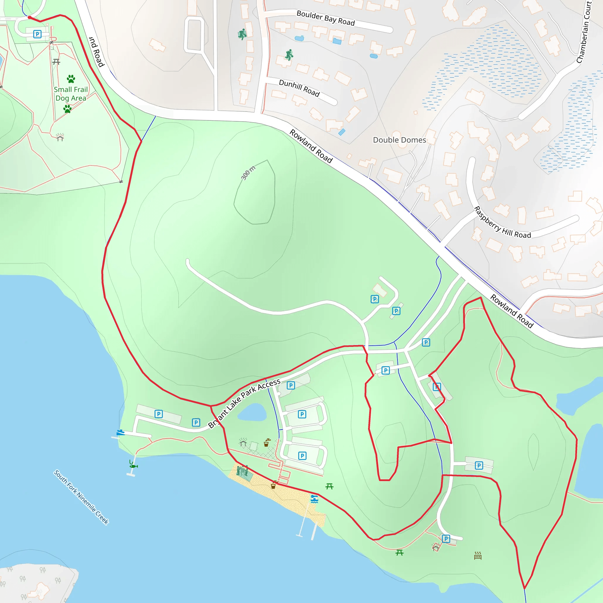 Bryant Lake Regional Park Loop mobile static map