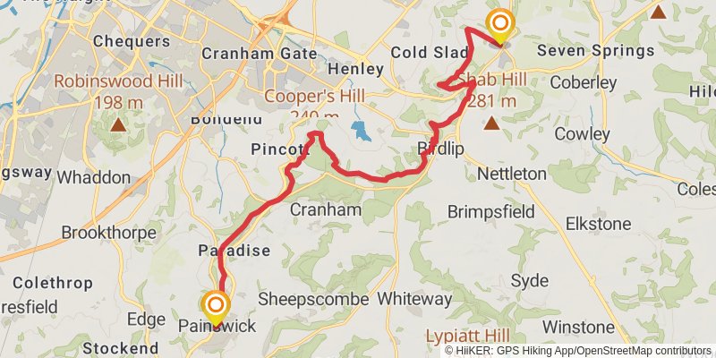 Cotswold Round stage 13 Map