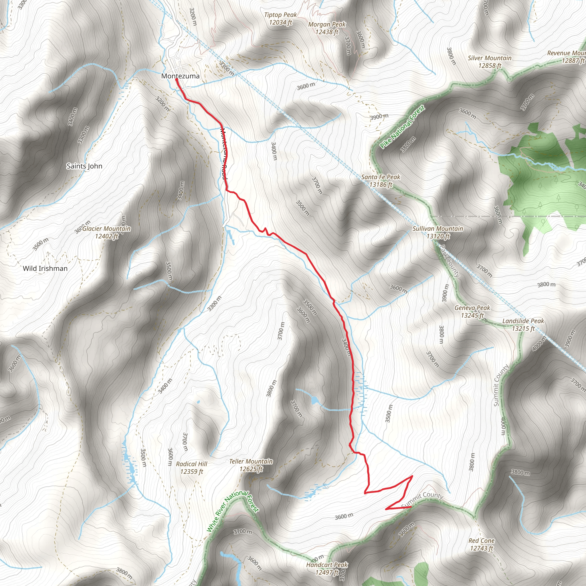 Walk along Snake River via Colorado River mobile static map