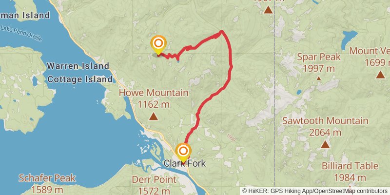 Idaho Centennial Trail alt 7 Map