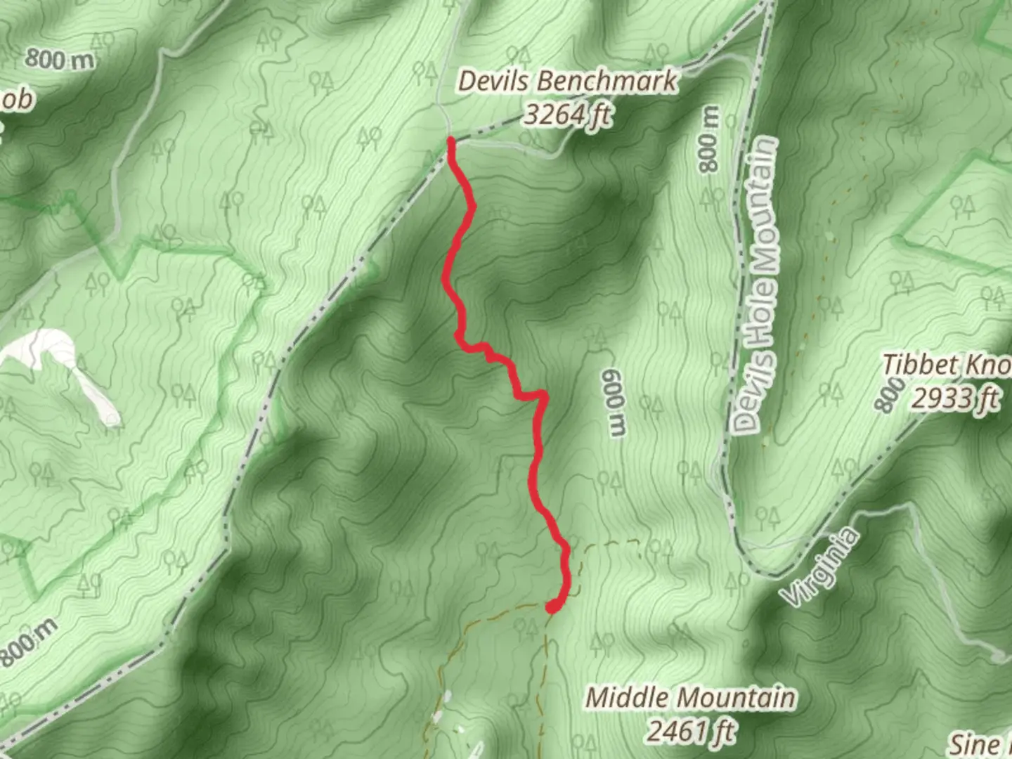 An image depicting the trail Laurel Run Trail and its surrounding area.