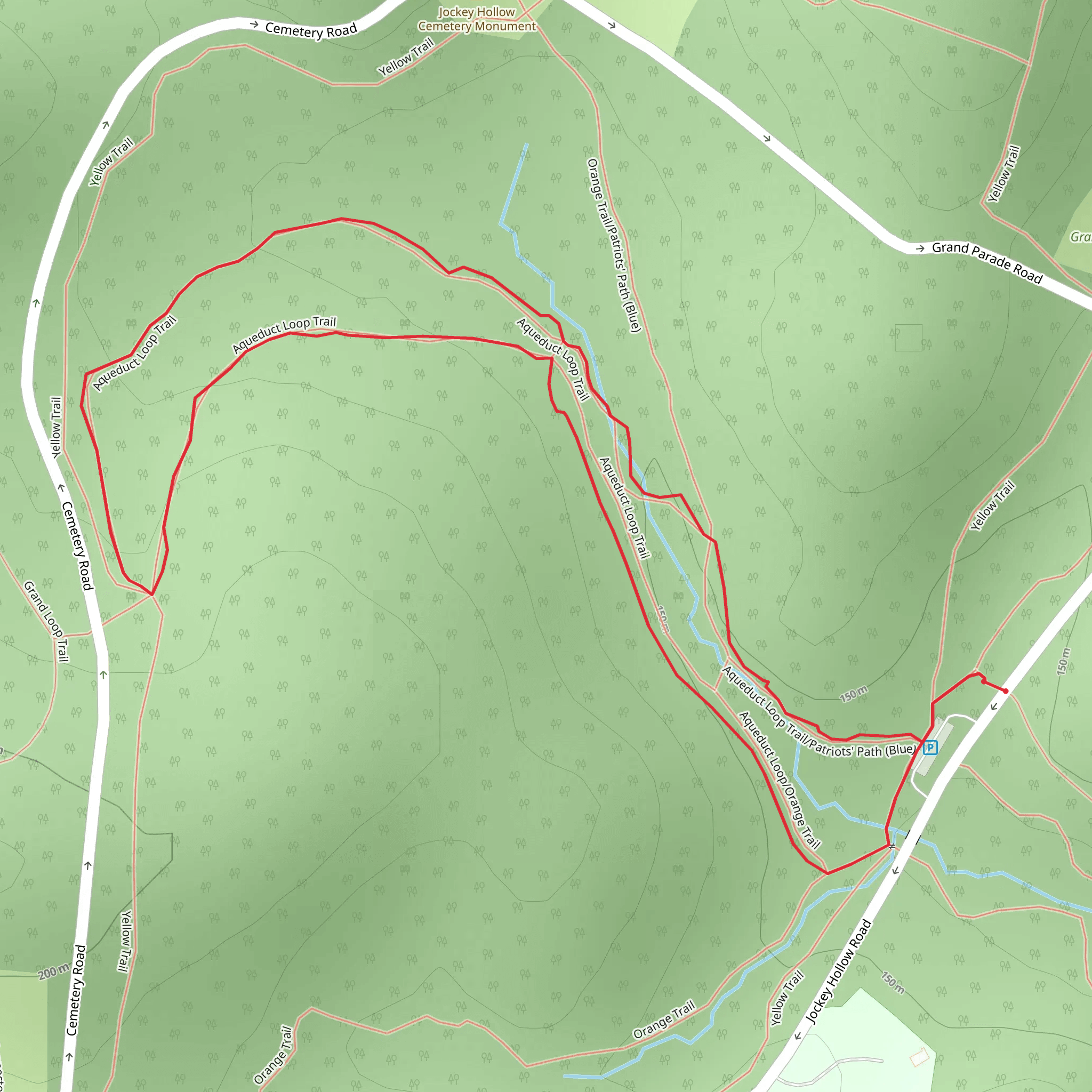 Aqueduct Loop Trail mobile static map