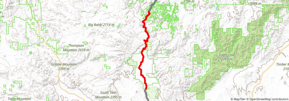 American Discovery Trail South Route stage 223 Map