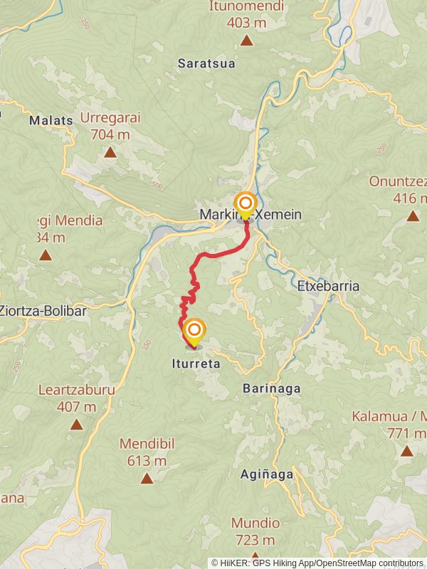 Iparragirre Variant PR BI 24 -1 mobile static map