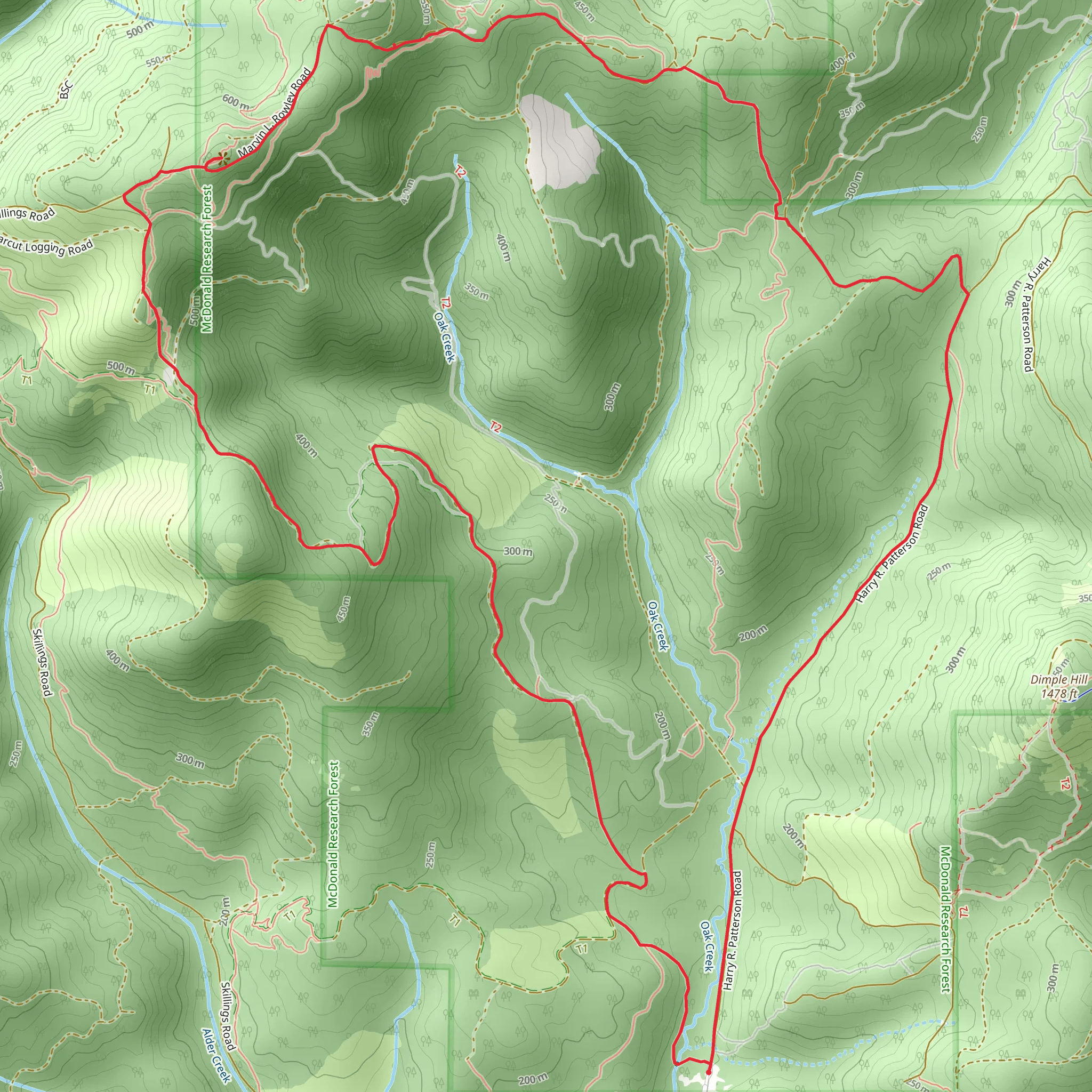Innuendo, McCulloch Peak Loop mobile static map