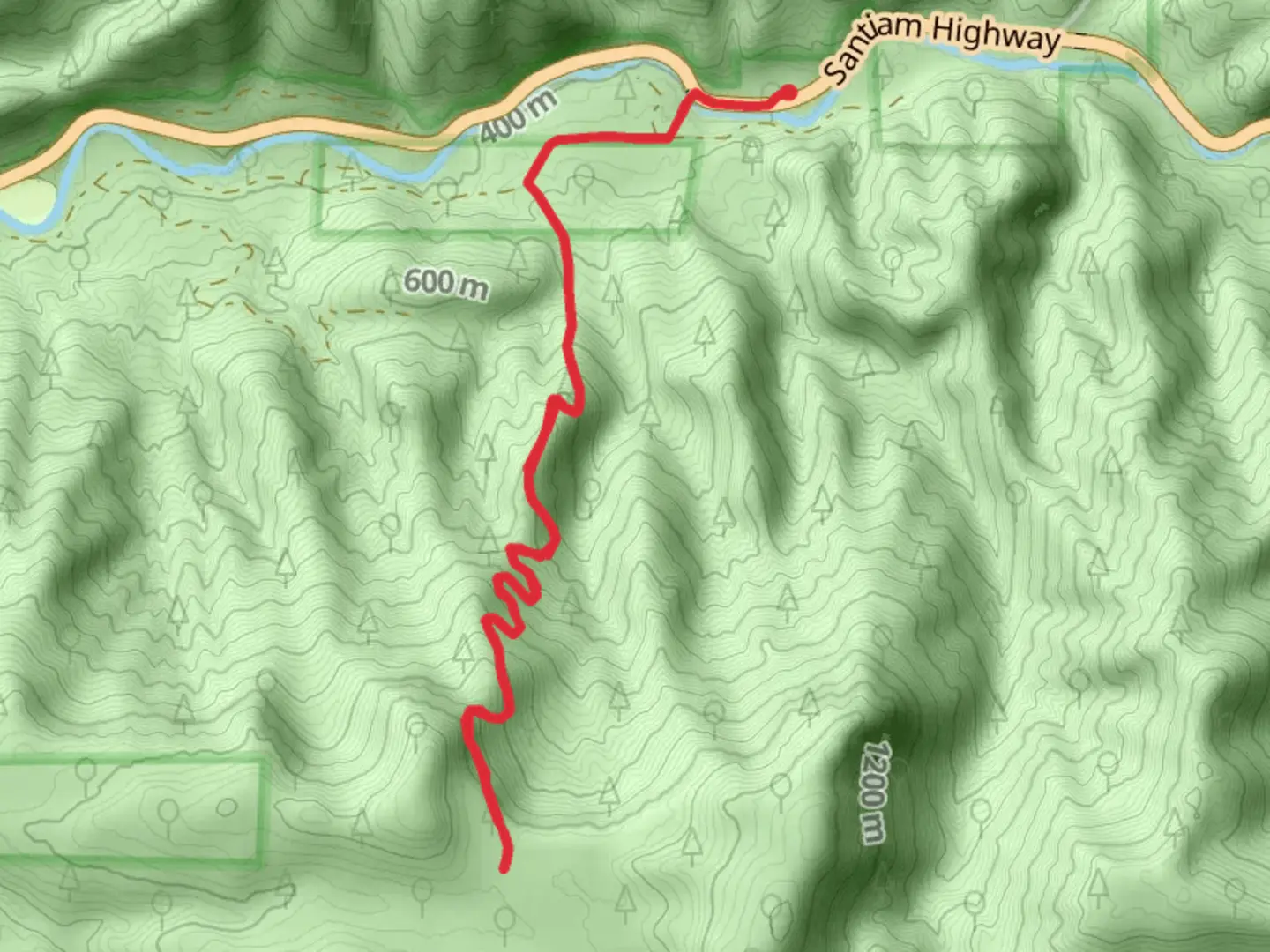 An image depicting the trail Weiderman Trail and its surrounding area.