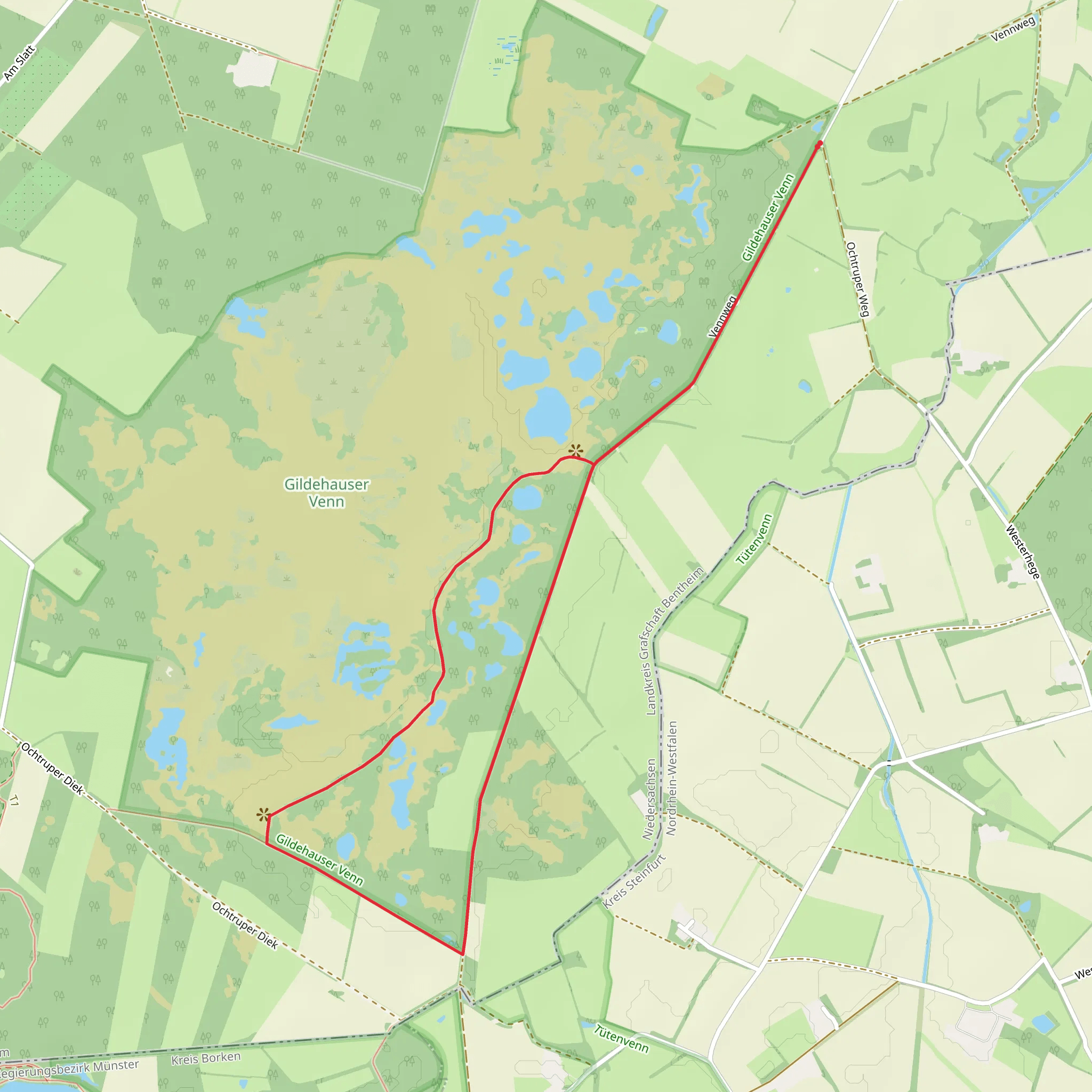 Carl Heinz Schroedter Weg and Hollandgaengerweg mobile static map