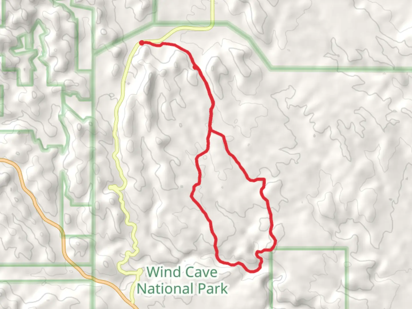 An image depicting the trail Sanctuary and Centennial Loop Trail and its surrounding area.